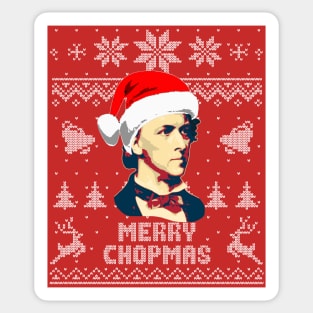 Fredrick Chopin Merry Chopmas Sticker